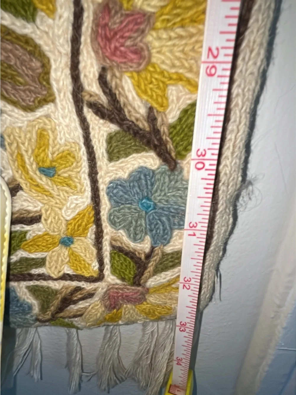 Handmade Multicolor Folk Art Wall Hanging Tapestry